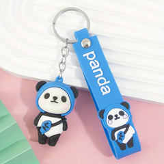 Fruit Panda Keychain Keyring Pendant Bag Purse Charm Ornament