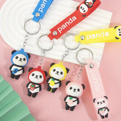 Fruit Panda Keychain Keyring Pendant Bag Purse Charm Ornament