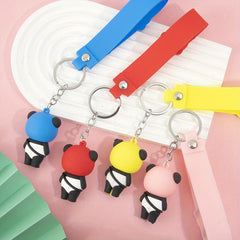 Fruit Panda Keychain Keyring Pendant Bag Purse Charm Ornament