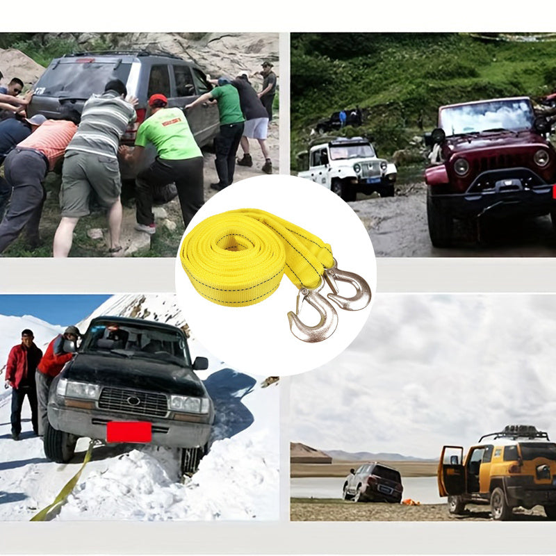 4M 5 Ton Towing Rope Heavy Duty Break Strength Nylon Recovery Strap