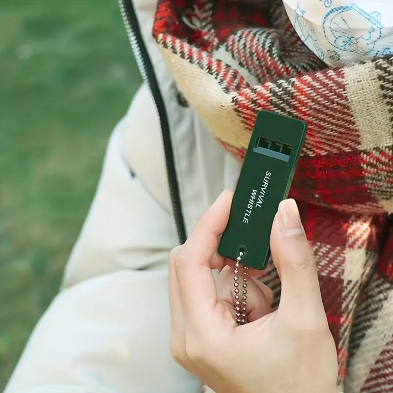 2 Triple Band Outdoor Survival Whistles High Frequencies Outdoor Camping