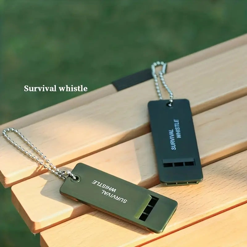 2 Triple Band Outdoor Survival Whistles High Frequencies Outdoor Camping