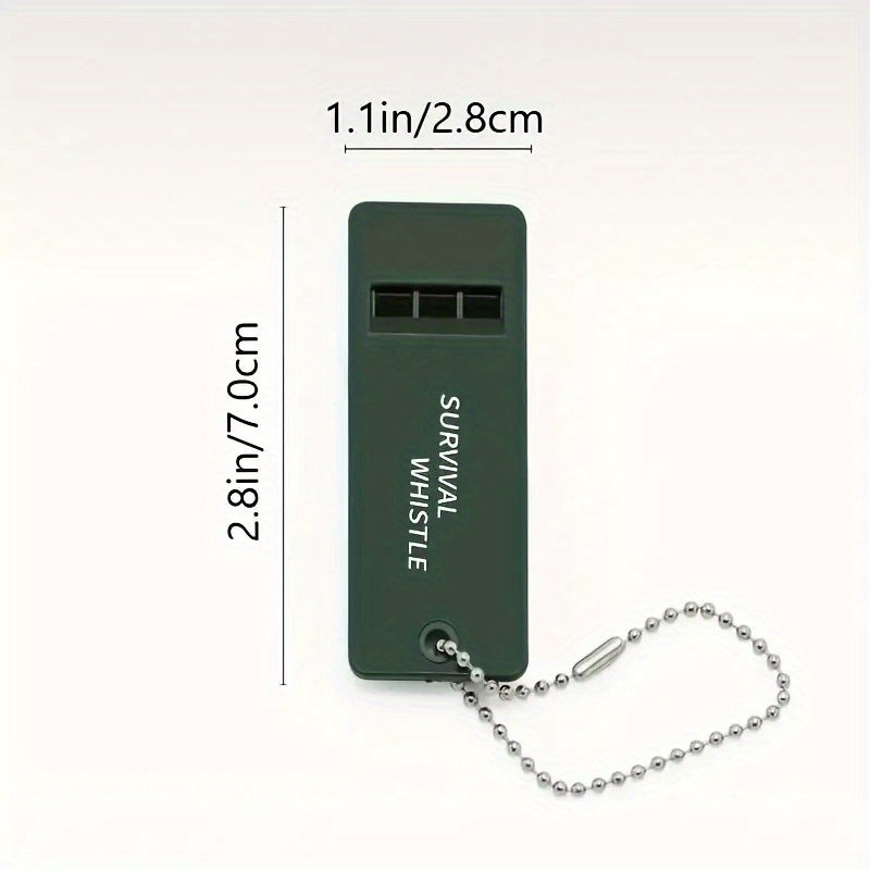 2 Triple Band Outdoor Survival Whistles High Frequencies Outdoor Camping