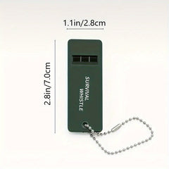 2 Triple Band Outdoor Survival Whistles High Frequencies Outdoor Camping