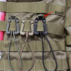 4pcs Webbing Backpack Buckle Quickdraws Carabiner
