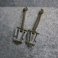 4pcs Webbing Backpack Buckle Quickdraws Carabiner