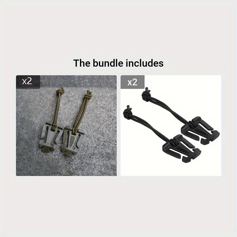 4pcs Webbing Backpack Buckle Quickdraws Carabiner