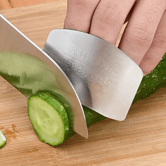 2pcs Stainless Steel Finger Guards For Slicing Kitchen Safety Tools