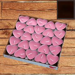 50pcs Heart Shaped Smokeless Candles for Romantic Occasions
