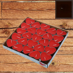 50pcs Heart Shaped Smokeless Candles for Romantic Occasions