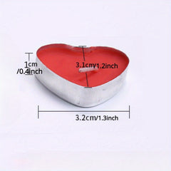 50pcs Heart Shaped Smokeless Candles for Romantic Occasions