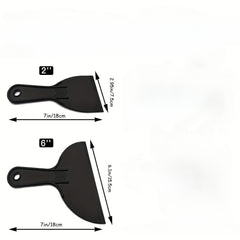 2pcs 5 08cm Flexible Plastic Paint Scraper Tool Spackling Putty Set