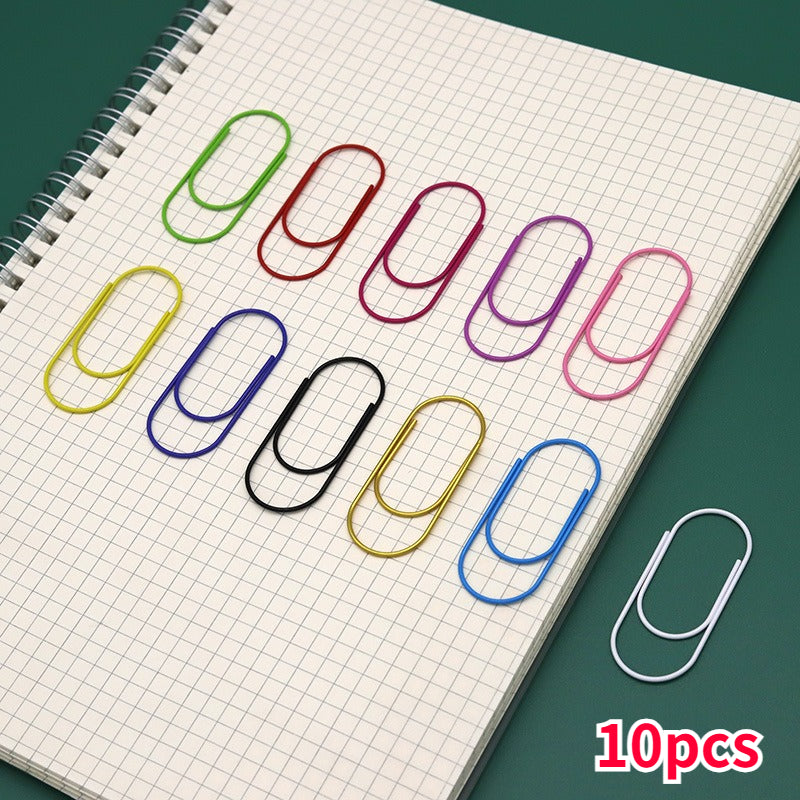 10pcs Creative Paper Clip Paper Clips Bookmarks