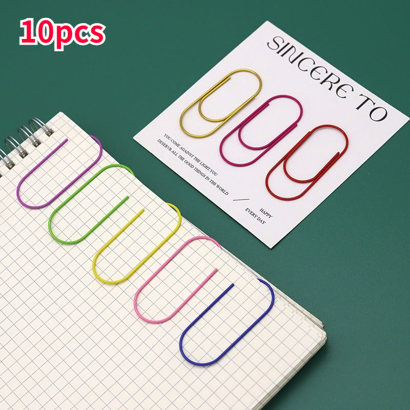 10pcs Creative Paper Clip Paper Clips Bookmarks