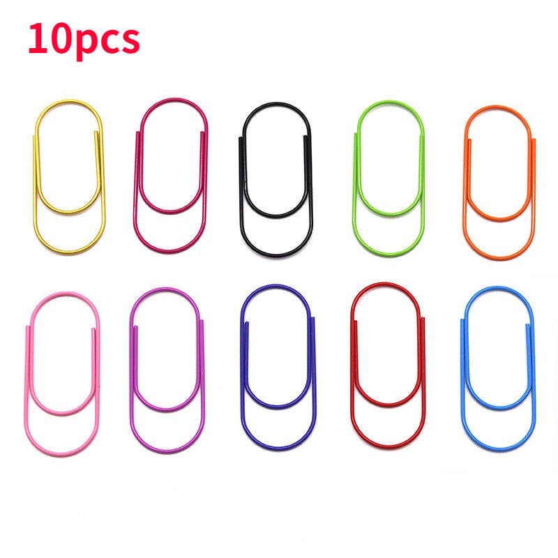 10pcs Creative Paper Clip Paper Clips Bookmarks