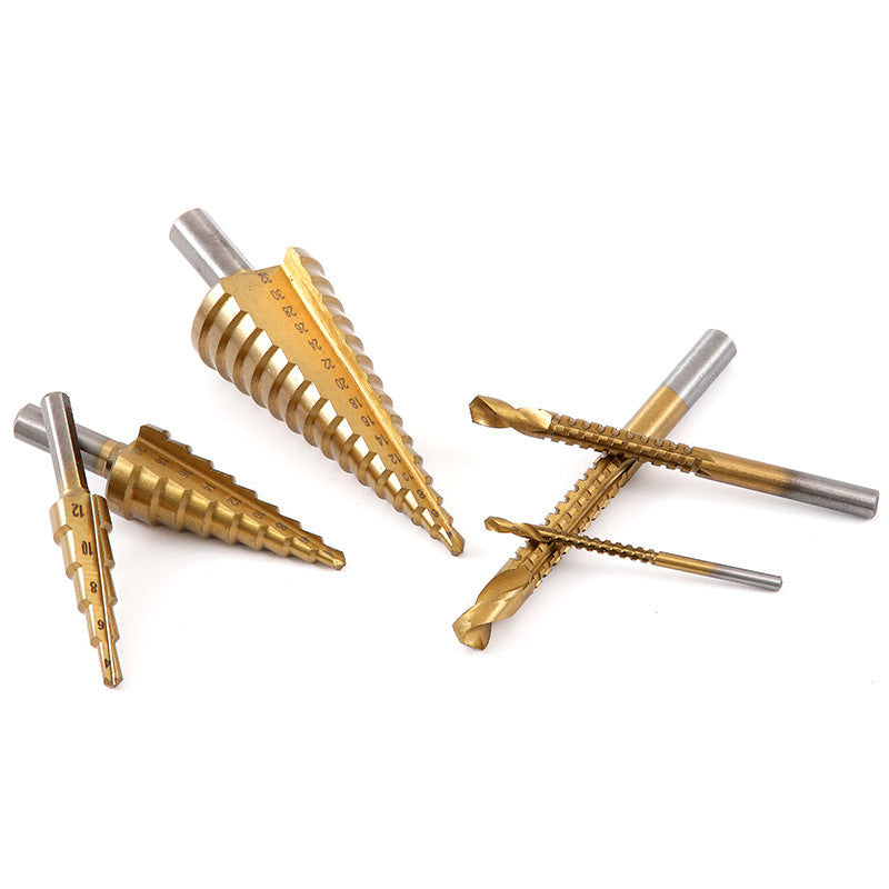 6pcs Step Drill Bit Set for Woodworking Metalworking