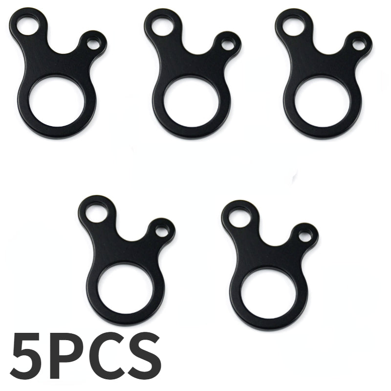 5pcs Wind Rope Buckle For Tent Setup 3 Hole Cord Adjuster Easy Tensioning