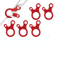 5pcs Wind Rope Buckle For Tent Setup 3 Hole Cord Adjuster Easy Tensioning