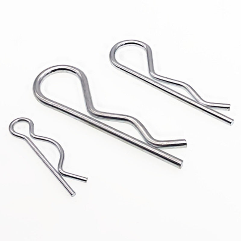 100pcs R Type Latch Bolt Cotter Pin Carbon Steel Pin Tool