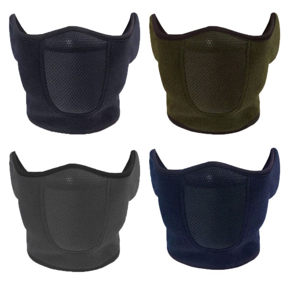 Winter Fleece Neck Warmer and Face Mask for Running Skiing Cycling