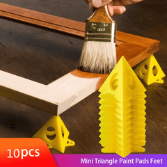 10pcs Mini Paint Stands Tool Triangle Paint Pads Feet for Woodworking