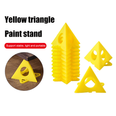 10pcs Mini Paint Stands Tool Triangle Paint Pads Feet for Woodworking