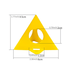 10pcs Mini Paint Stands Tool Triangle Paint Pads Feet for Woodworking