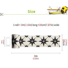 Modern Style PVC Wall Sticker Waterproof Self-adhesive for Home Floor Decor