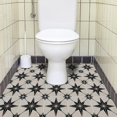 Modern Style PVC Wall Sticker Waterproof Self-adhesive for Home Floor Decor