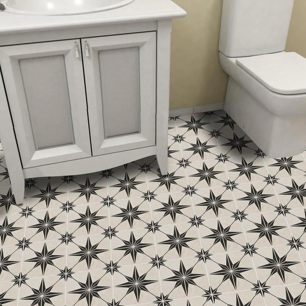 Modern Style PVC Wall Sticker Waterproof Self-adhesive for Home Floor Decor