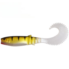 10pcs Curved Tail Soft Baits Fishing Tackle
