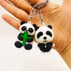 Panda Keychain Cartoon Doll Bag Purse Pendant for Men Women