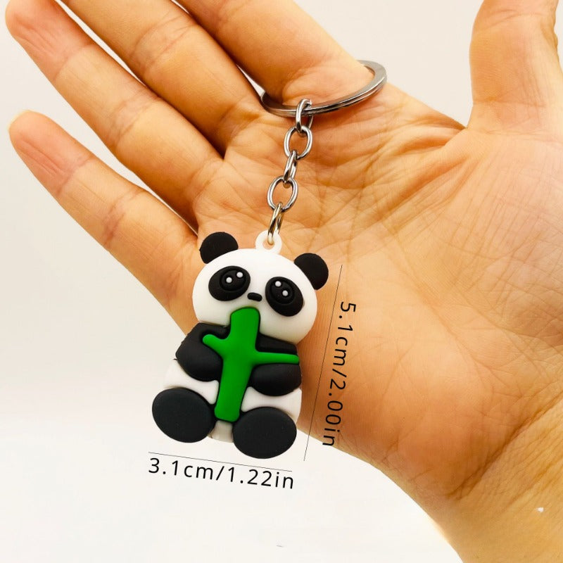 Panda Keychain Cartoon Doll Bag Purse Pendant for Men Women