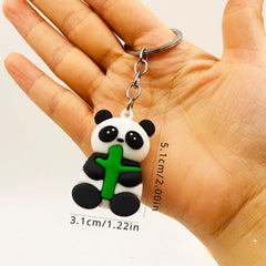 Panda Keychain Cartoon Doll Bag Purse Pendant for Men Women