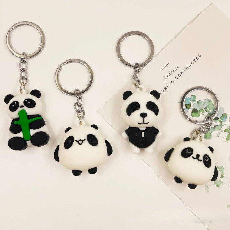 Panda Keychain Cartoon Doll Bag Purse Pendant for Men Women
