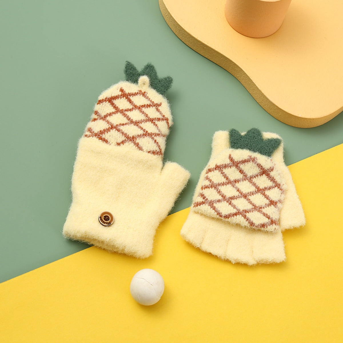 Warm Half Finger Baby Gloves for Autumn/Winter