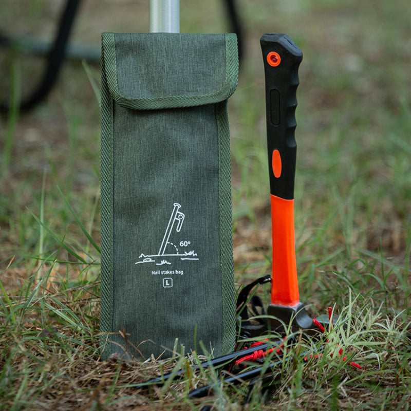 Portable Ground Nail Stake Bag for Camping Tent, 11 81in Oxford Cloth