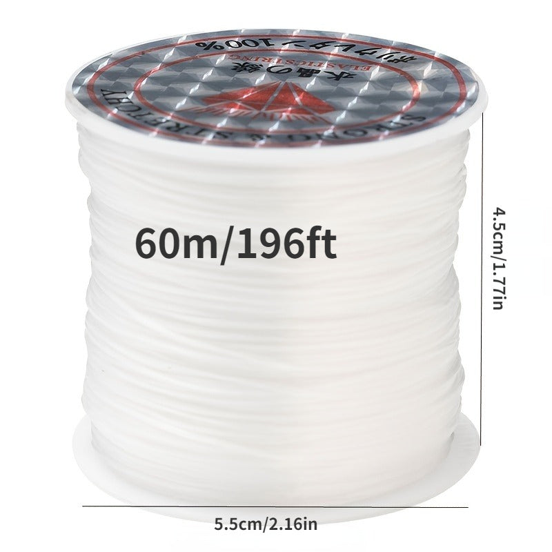 60m Elastic String Stretchy Bracelet Crystal Bead Cord Necklace Jewelry Making