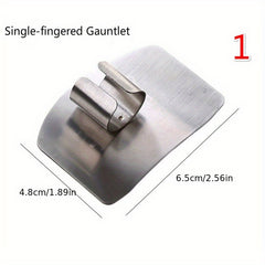 2pcs Stainless Steel Finger Guards For Slicing Kitchen Safety Tools