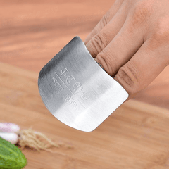 2pcs Stainless Steel Finger Guards For Slicing Kitchen Safety Tools