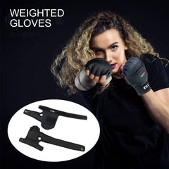 1 Pair 5kg Weighted Gloves Soft Fitness Gloves with Wrist Strap