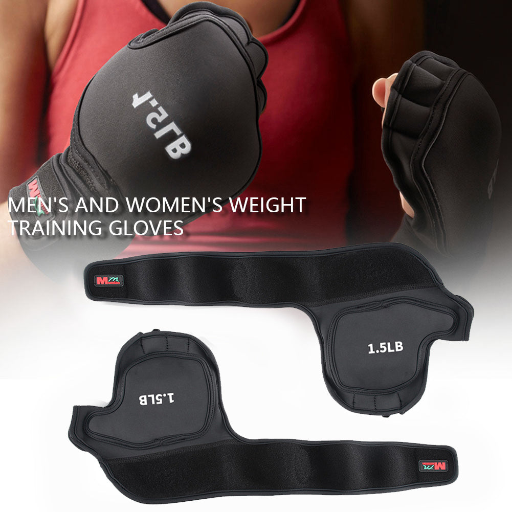 Weighted Gloves With Wrist Support Soft Boxing Gloves For Fitness Exercise Gym