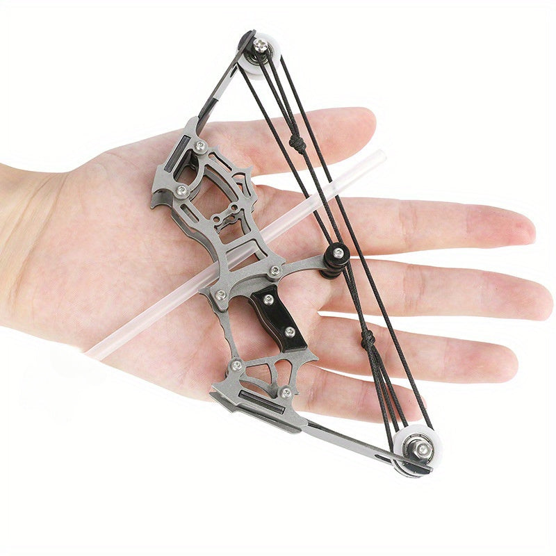 Mini Composite Bow Archery Set Stainless Steel Mini Bow Decompression Toy