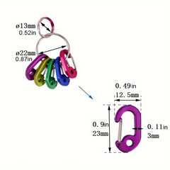 Durable Locking Buckle Keychain Clip Hook for Outdoor Activities