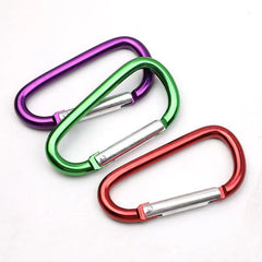 1pc D Aluminum Alloy Buckle Backpack Water Bottle Hanging Spring Hook Keychain