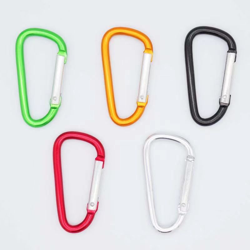 1pc D Aluminum Alloy Buckle Backpack Water Bottle Hanging Spring Hook Keychain