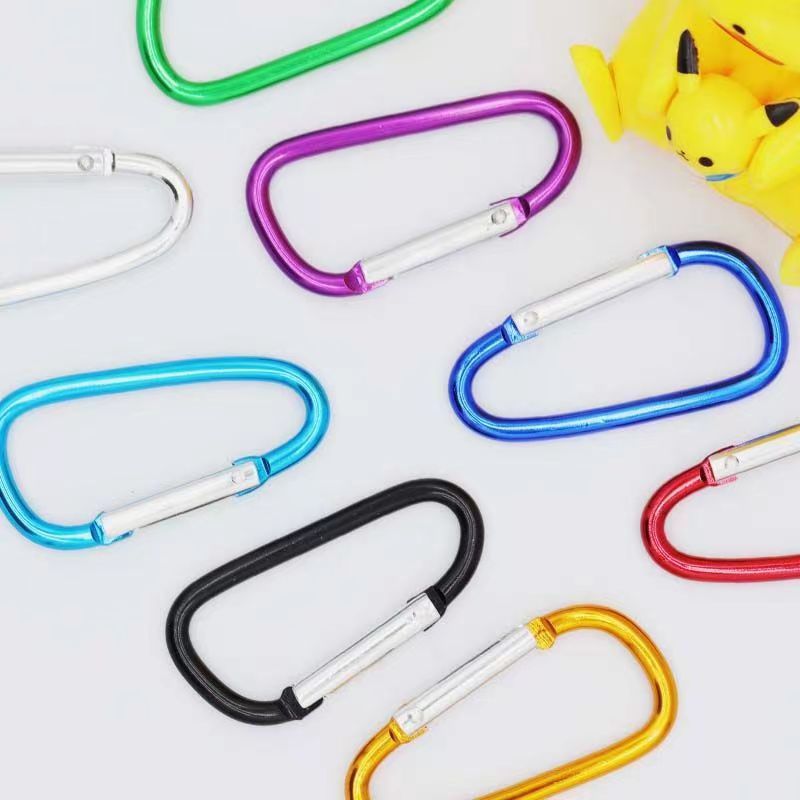 1pc D Aluminum Alloy Buckle Backpack Water Bottle Hanging Spring Hook Keychain