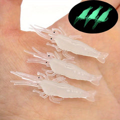 3pcs Luminous Silicone Bait for Night and Saltwater Fishing