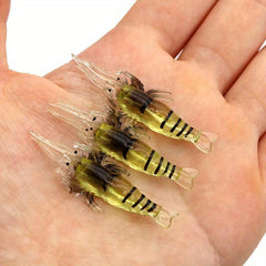 3pcs Luminous Silicone Bait for Night and Saltwater Fishing