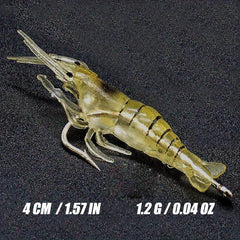 3pcs Luminous Silicone Bait for Night and Saltwater Fishing